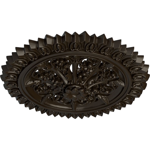 Lariah Ceiling Medallion (Fits Canopies Up To 1 3/8), 24 3/4OD 1 3/8ID X 3 1/4P